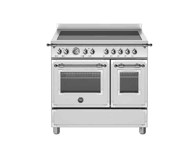 Bertazzoni Heritage-serien HER95I2EXT, Induktionsspis 90 cm, 5 Zoner, Dubbelugn, rostfri