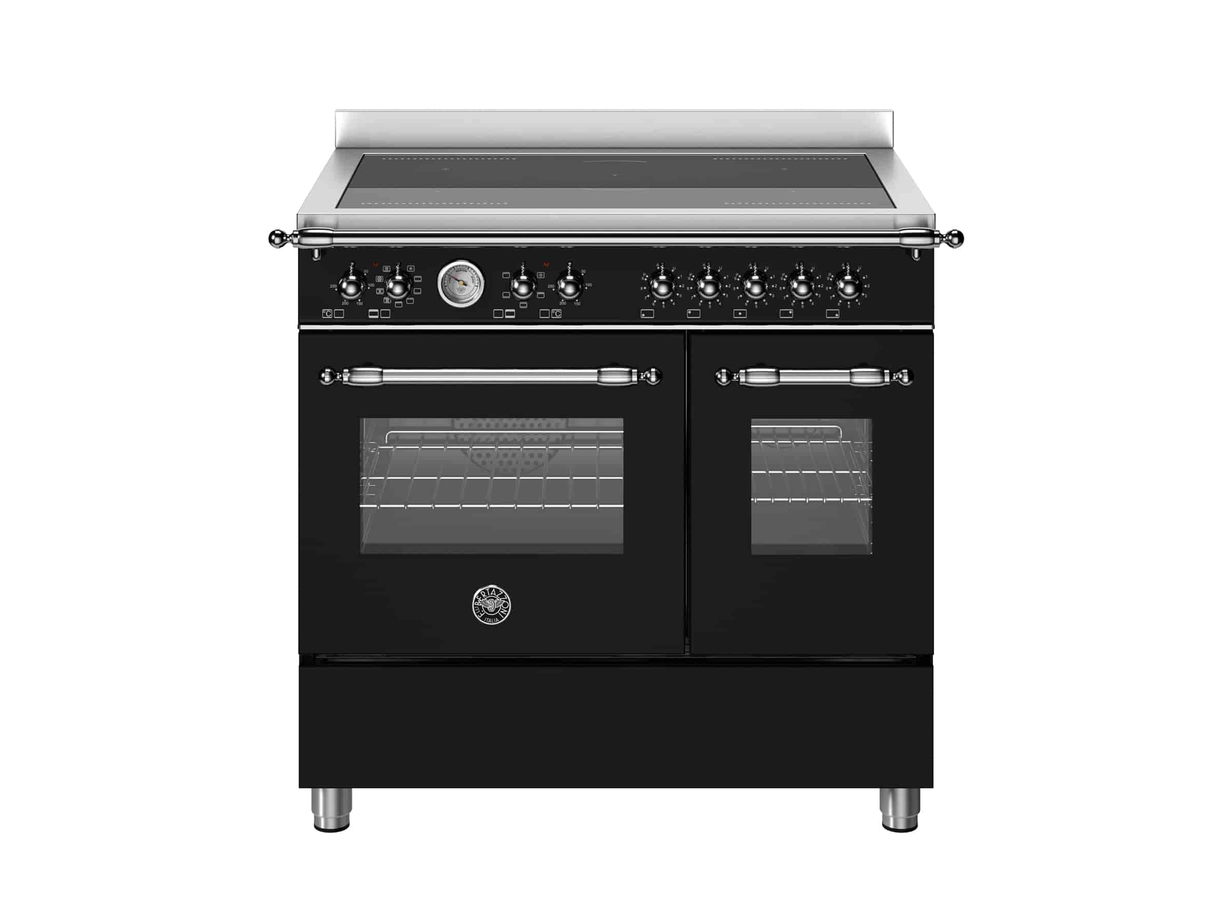 Bertazzoni Induktionsspis, Heritage, 90X60, 2 ugnar, Matt-svart