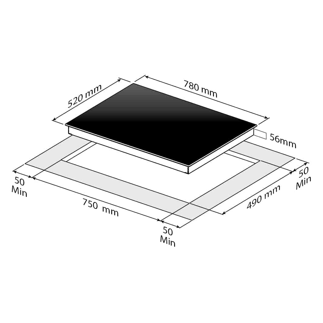 Eico induktionshäll, VIH 1080 P