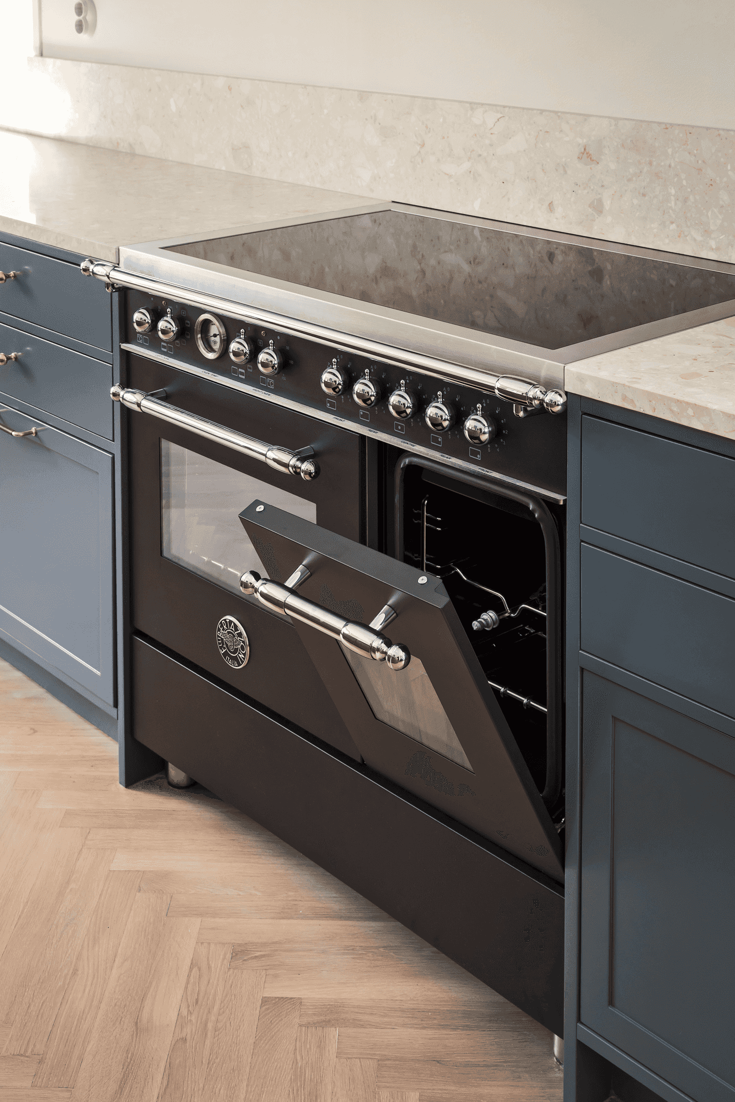 Bertazzoni Induktionsspis, Heritage, 90X60, 2 ugnar, Matt-svart